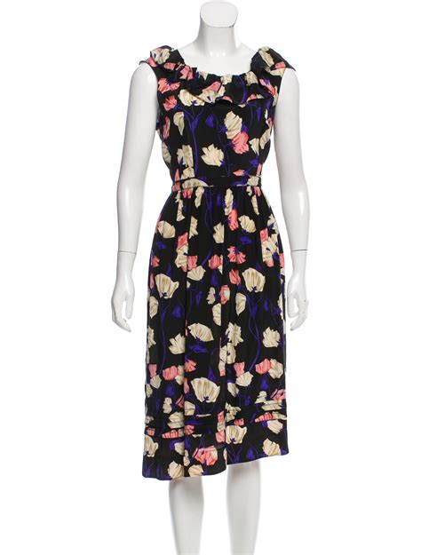 prada floral dress|prada flower dress.